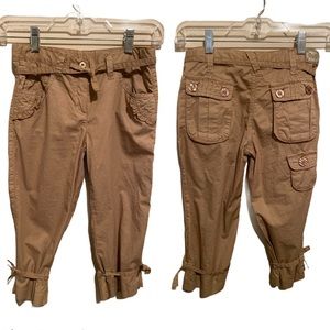 Dolce and Gabbana Khaki Capri Adjustable
